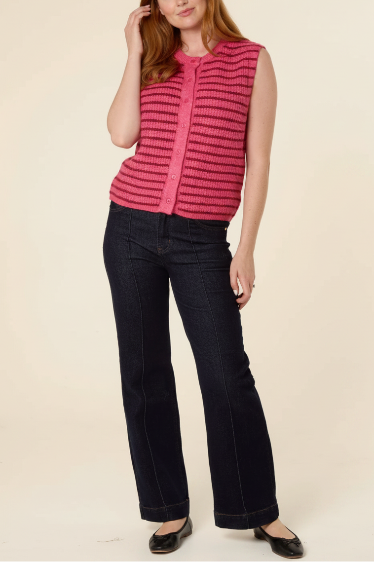 Pinky Stripe Vest