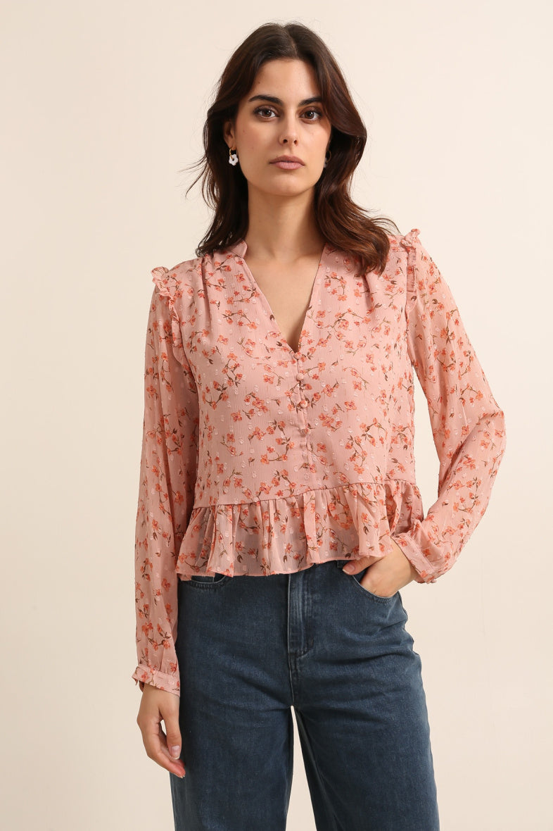 Sweet Floral Blouse