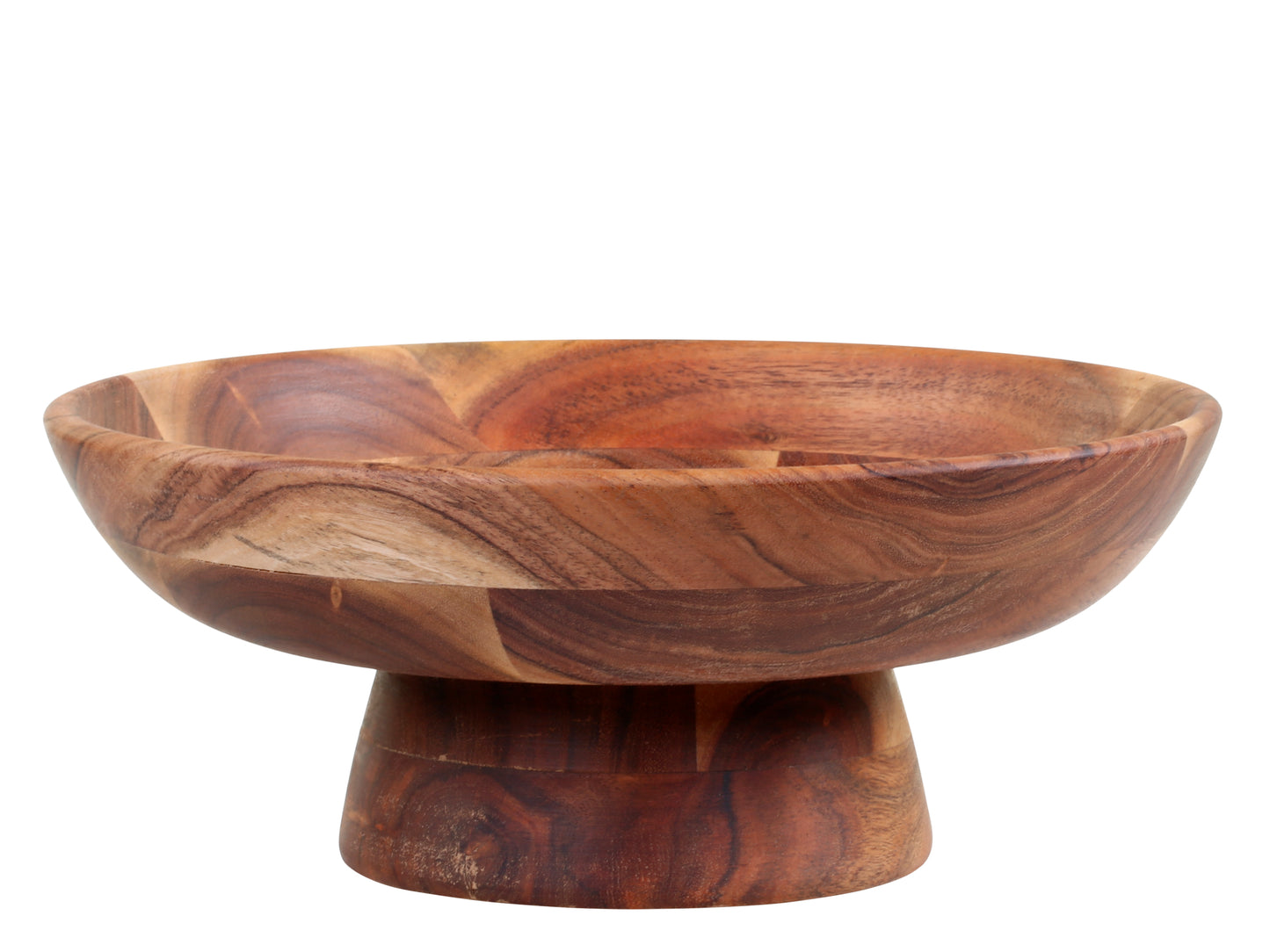 Laon Bowl on foot acacia wood