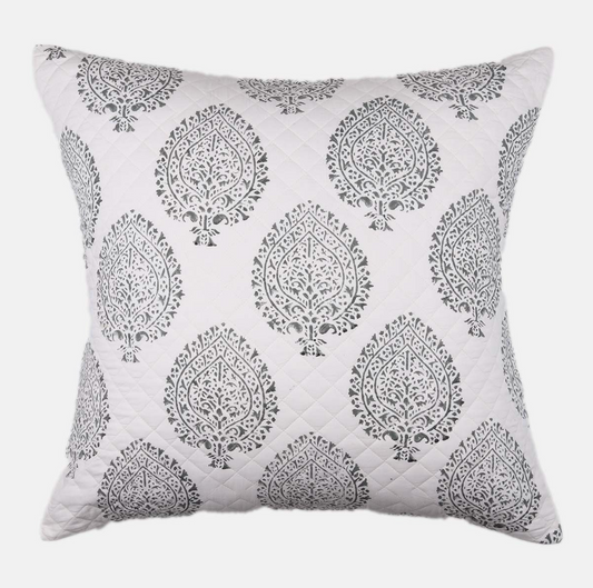 Grey Print Cushion