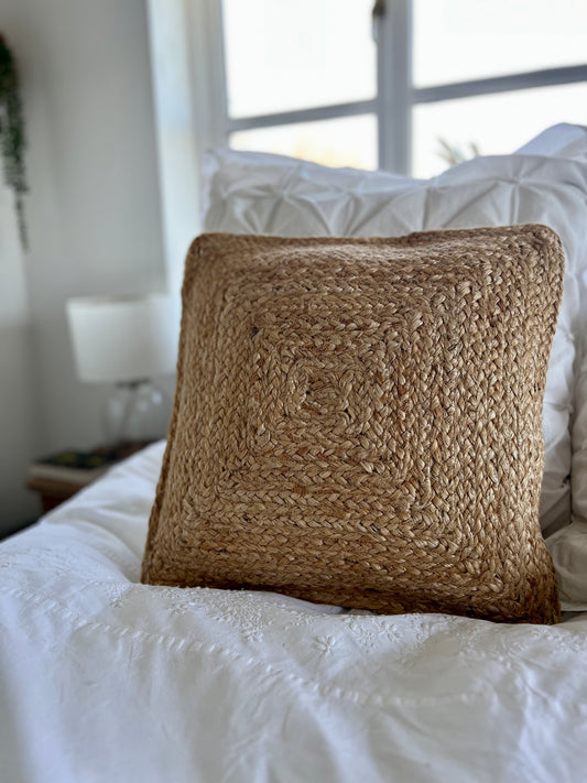 Handwoven Jute Cushion