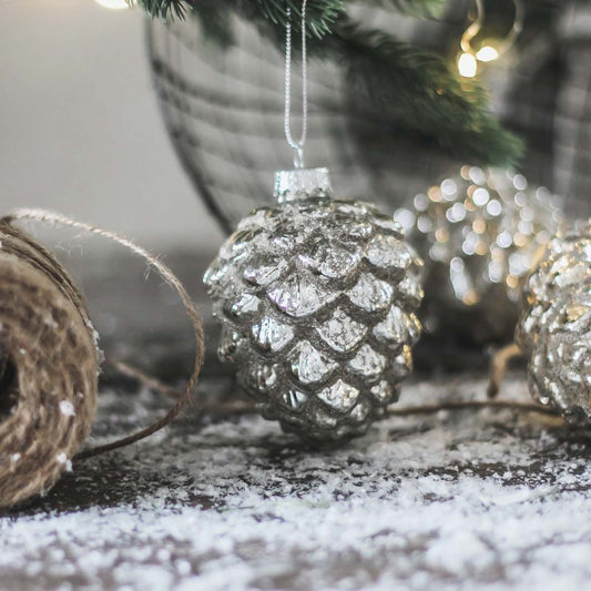 Shiny Pinecone Bauble